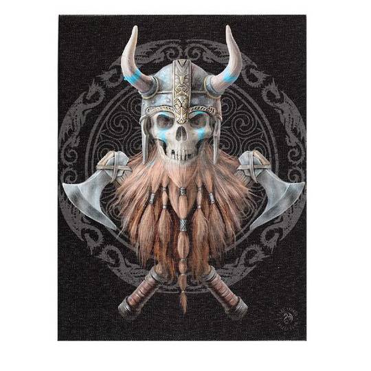 Small Viking Skull Canvas